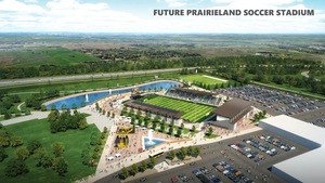 Plan du futur stade de soccer à Saskatoon.