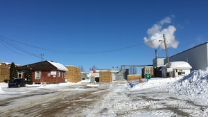 L'usine de séchage et de rabotage de Produits forestiers Résolu située à Saint-Prime