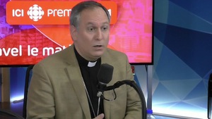 Mgr Alain Faubert en entrevue à Gravel le matin