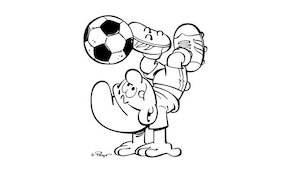Coloriage - Joueur de soccer