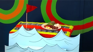 Radeau à bouffe