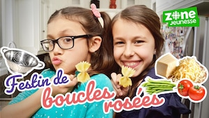 Festin de boucles rosées