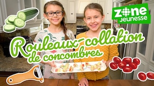 Rouleaux-collation de concombres