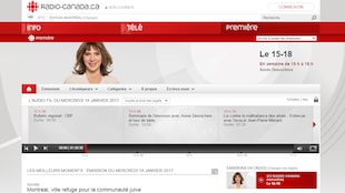 L'ancien site de l'émission <i>Le 15-18</i>