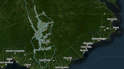 Une carte indique le territoire visé par le projet.