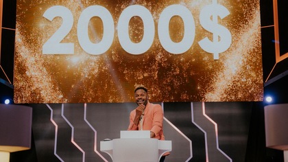 Pierre-Yves Lord content d'annoncé un 2000 $.