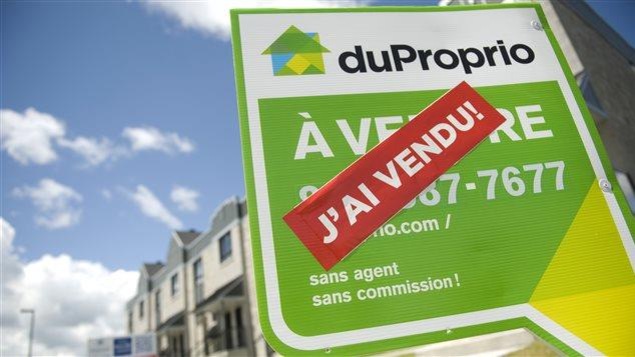 Une affiche "à vendre"