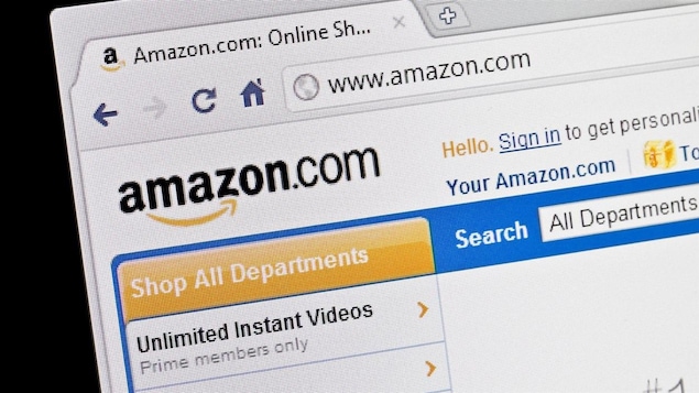 La page Internet d'Amazon