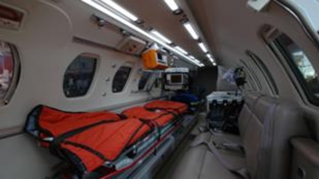 L'intérieur d'une ambulance aérienne L'intérieur d'une ambulance aérienne