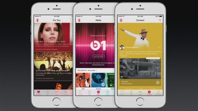 Le service de musique en continu Apple Music Le service de musique en continu Apple Music