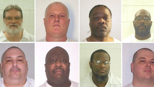 Photo des huit condamnés à mort en Arkansas Photo des huit condamnés à mort en Arkansas