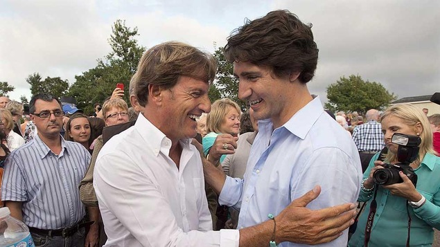 Stephen Bronfman et Justin Trudeau en 2013
