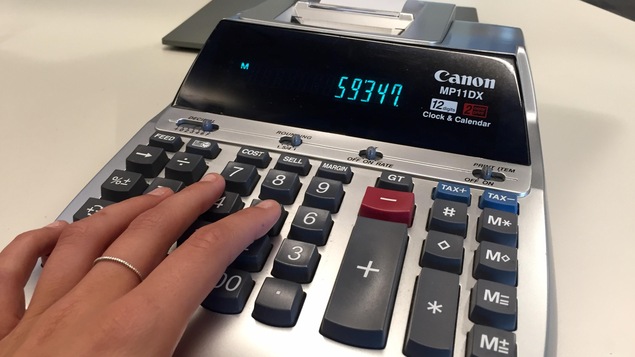 Une calculatrice Une calculatrice