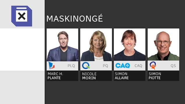 Les quatre candidats aux élections provinciales dans la circonscription de Maskinongé