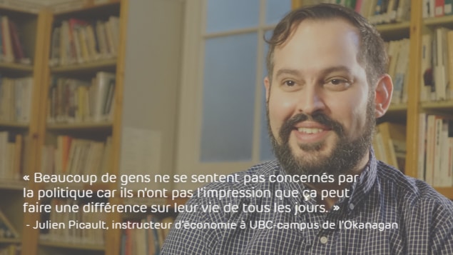Julien Picault : « Il y a beaucoup de gens qui ne se sentent pas nécessairement concernés par la politique parce qu’ils n’ont pas l’impression que ça peut faire une différence sur leur vie de tous les jours. »
Julien Picault : « Il y a beaucoup de gens qui ne se sentent pas nécessairement concernés par la politique parce qu’ils n’ont pas l’impression que ça peut faire une différence sur leur vie de tous les jours. »