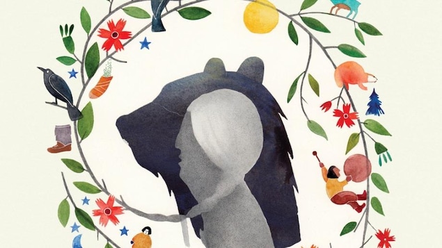 La jaquette du livre La Légende de Carcajou de Renée Robitaille et Slavka Kolesar