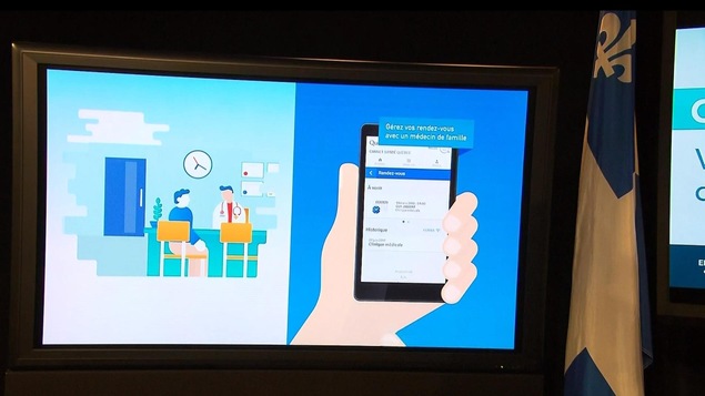 Présentation du carnet de santé virtuel lancé par le gouvernement du Québec.