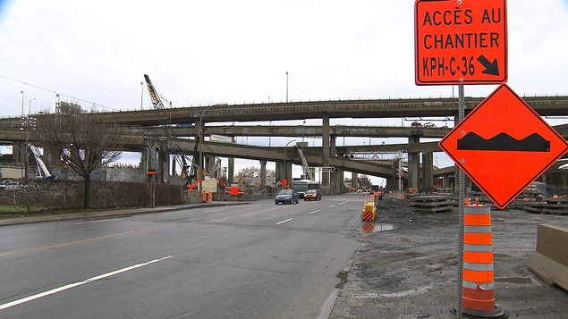 Le chantier de l'échangeur Turcot, à Montréal Le chantier de l'échangeur Turcot, à Montréal
