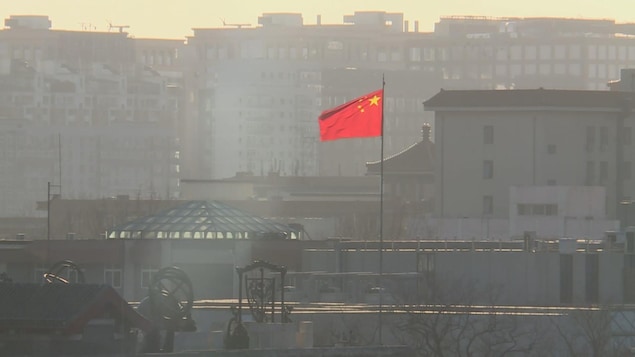 Le drapeau chinois à Pékin Le drapeau chinois à Pékin