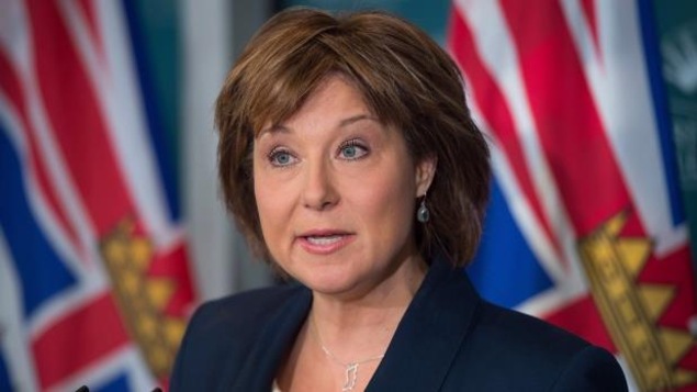 La première ministre de la Colombie-Britannique, Christy Clark