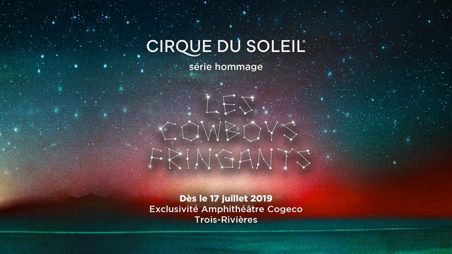 Affiche de présentation du spectacle avec un ciel étoilé