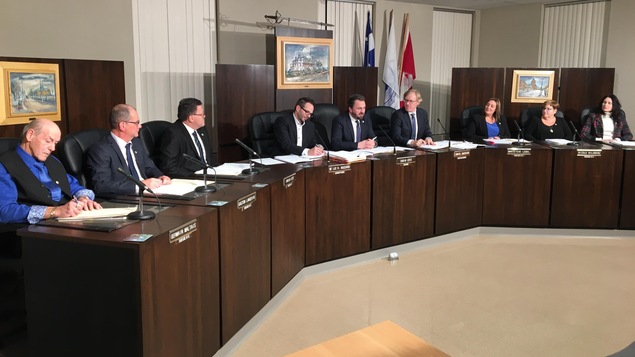 Les élus lors de la séance publique du conseil municipal