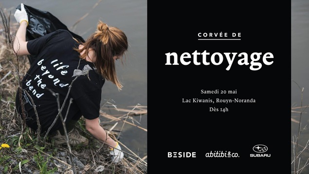 Corvée de nettoyage organisée par l'entreprise Abitibi&Co Corvée de nettoyage organisée par l'entreprise Abitibi&Co
