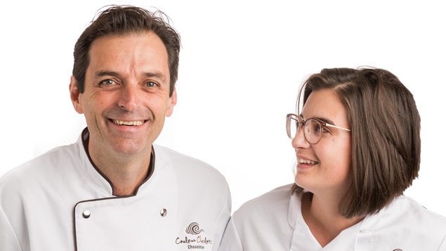 Carl Pelletier, chocolatier artisan, et sa fille Paule M-Pelletier, directrice des ventes et relève de l’entreprise