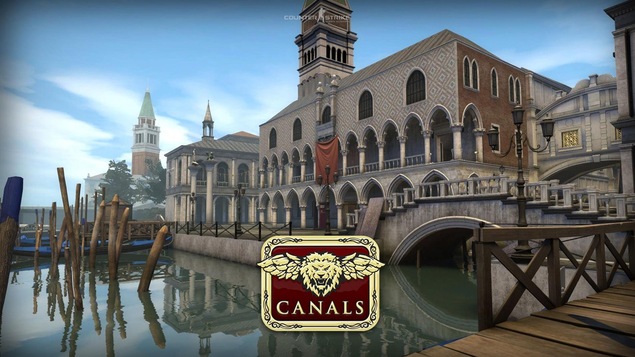 Scène de la nouvelle carte Canals du jeu Counter-Strike: Global Offensive Scène de la nouvelle carte Canals du jeu Counter-Strike: Global Offensive