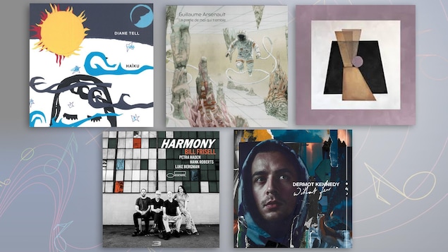 La pochette des 5 albums suggérés par Jean-François Côté.
