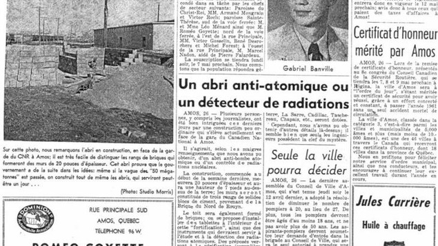 Page frontispice de L'écho d'Amos en 1962.