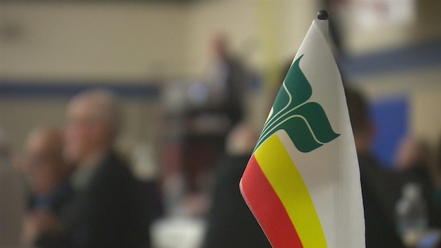 drapeau franco-manitobain drapeau franco-manitobain