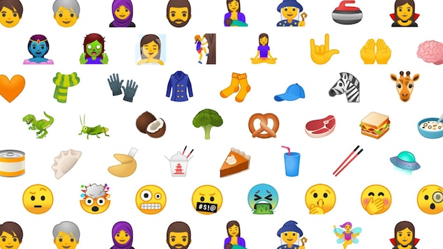 Les nouveaux emojis qui ont été dévoilés aujourd'hui par Unicode