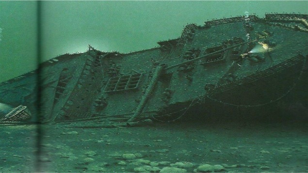 Photo sous-marine de l'Empress of Ireland