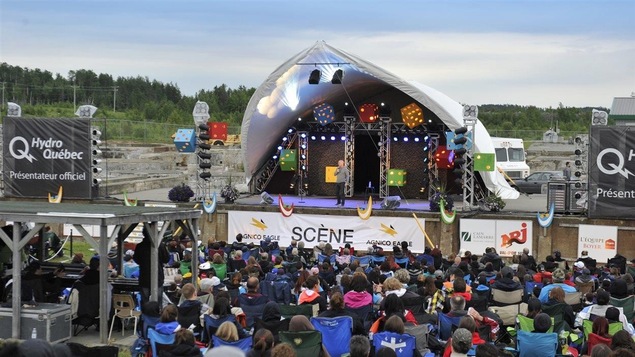 Scène principale du festival d'humour de l'Abitibi-Témiscamingue
