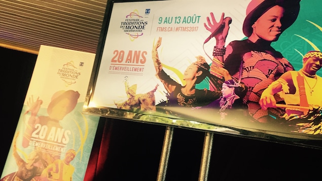Une affiche annonçant le festival des traditions du monde de Sherbrooke qui aura lieu du 9 au 13 août. Une affiche annonçant le festival des traditions du monde de Sherbrooke qui aura lieu du 9 au 13 août.
