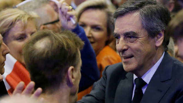 Le candidat à la présidentielle française François Fillon Le candidat à la présidentielle française François Fillon