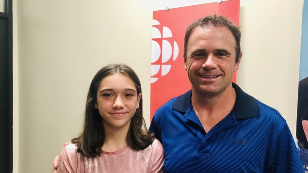 Frédérique et son papa, Eric Danis.