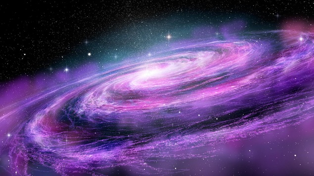 Une galaxie de l'Univers en trois dimensions.