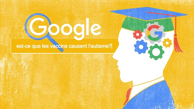 Illustration de Sophie Leclerc montrant le concept de l'université Google. Illustration de Sophie Leclerc montrant le concept de l'université Google.