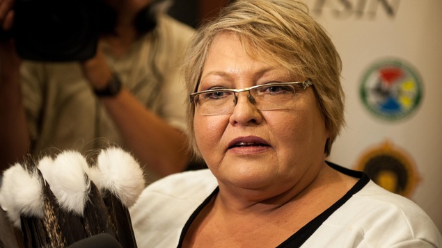 La vice-chef de la Fédération des nations autochtones souveraines, Heather Bear
