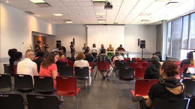 L'atelier du festival Hoodstock consacré au phénomène des demandeurs d'asile à Montréal-Nord L'atelier du festival Hoodstock consacré au phénomène des demandeurs d'asile à Montréal-Nord