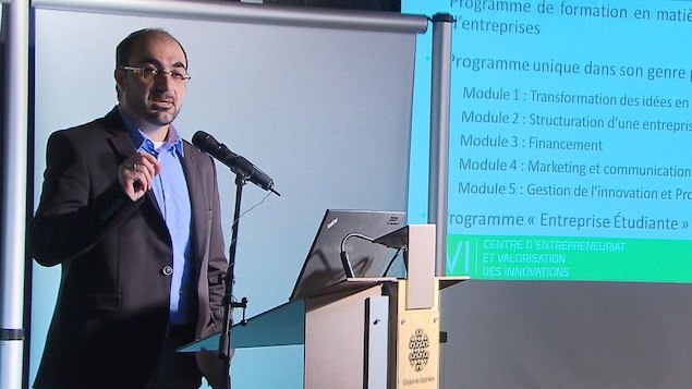 Hussein Ibrahim est le directeur du Centre d'entrepreneuriat et de valorisation des innovations du cégep de Sept-Îles