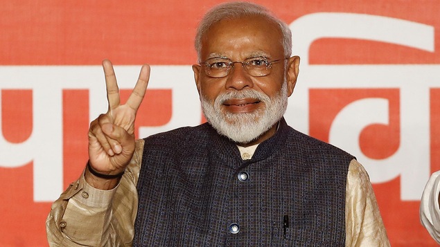Le premier ministre indien Narendra Modi remporte la victoire aux élections et obtient un deuxième mandat.