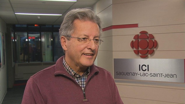 Le maire Jean Tremblay dans les locaux de Radio-Canada à Saguenay
