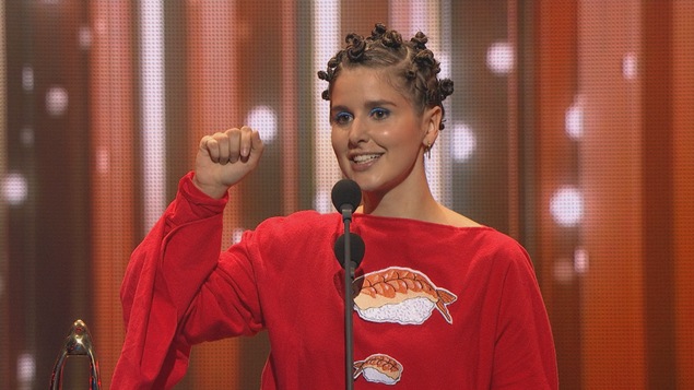 Klô Pelgag lors de son discours
