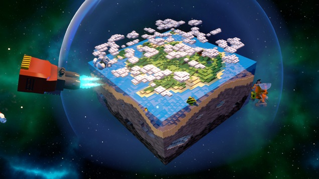 Vue d'ensemble de la première planète du jeu. Vue d'ensemble de la première planète du jeu.