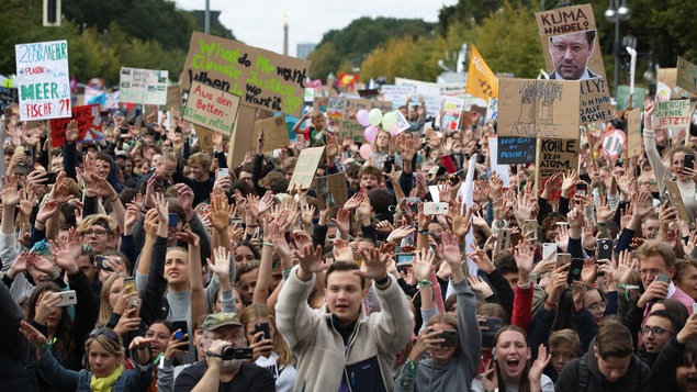 Manifestation pour le climat à Berlin.