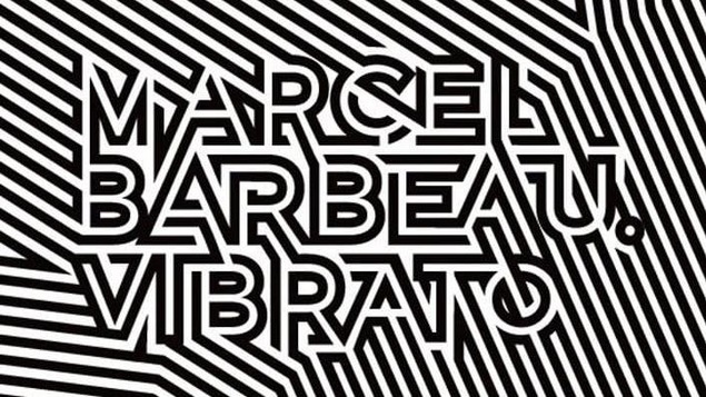 Logo de l'exposition Marcel Barbeau. Vibrato