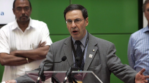 Le docteur Mark Wainberg lors d'une conférence à Toronto en août 2006.